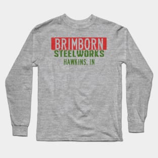 Brimborn Steelworks Hawkins Indiana Distressed Long Sleeve T-Shirt